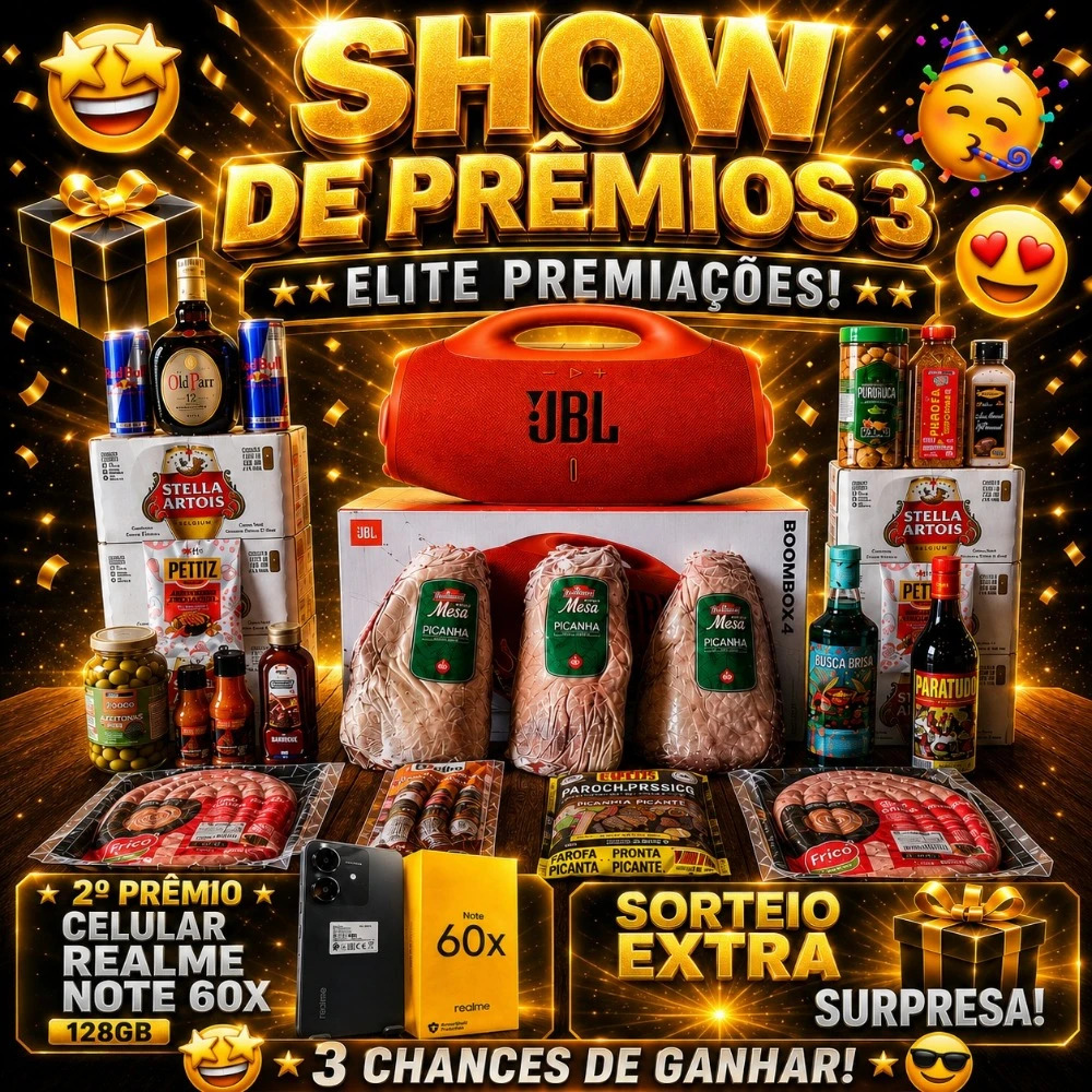 🏆 SHOW DE PRÊMIOS 3 🏆 ELITE PREMIAÇÕES