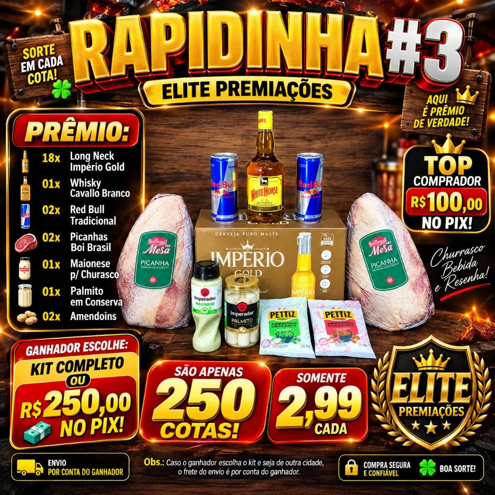 🔥 RAPIDINHA #3 - ELITE PREMIAÇÕES 🔥